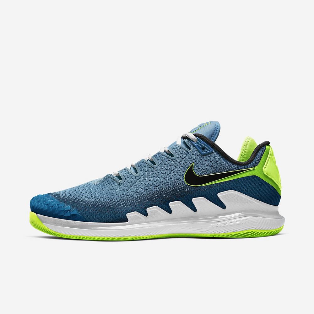 Chaussure De Tennis Nike NikeCourt Air Zoom Vapor X Knit Bleu 7015-639 Neo Turquoise/Green Abyss/Hot Lime/Black Homme | WHF-07060647